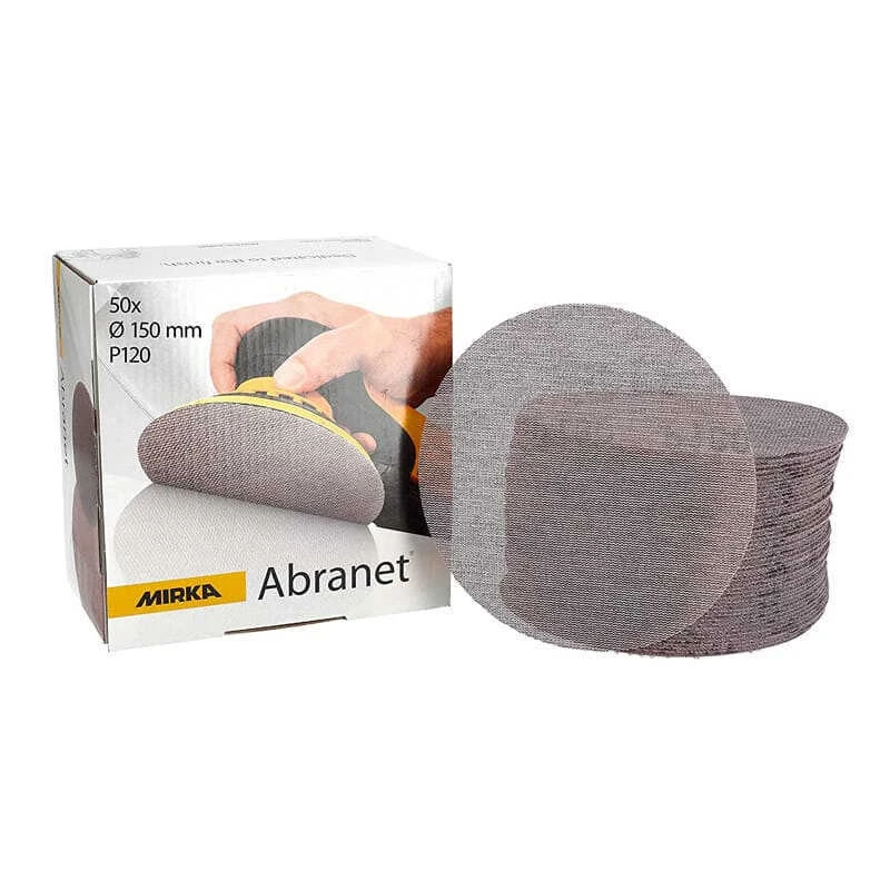 Boîte De Disques ABRANET Ø150 Mm Grip Grain 120 (50 Pcs) - MIRKA 5424105012 3 Boîte De Disques ABRANET Ø150 Mm Grip Grain 120 (50 Pcs) - MIRKA 5424105012 – Image 3