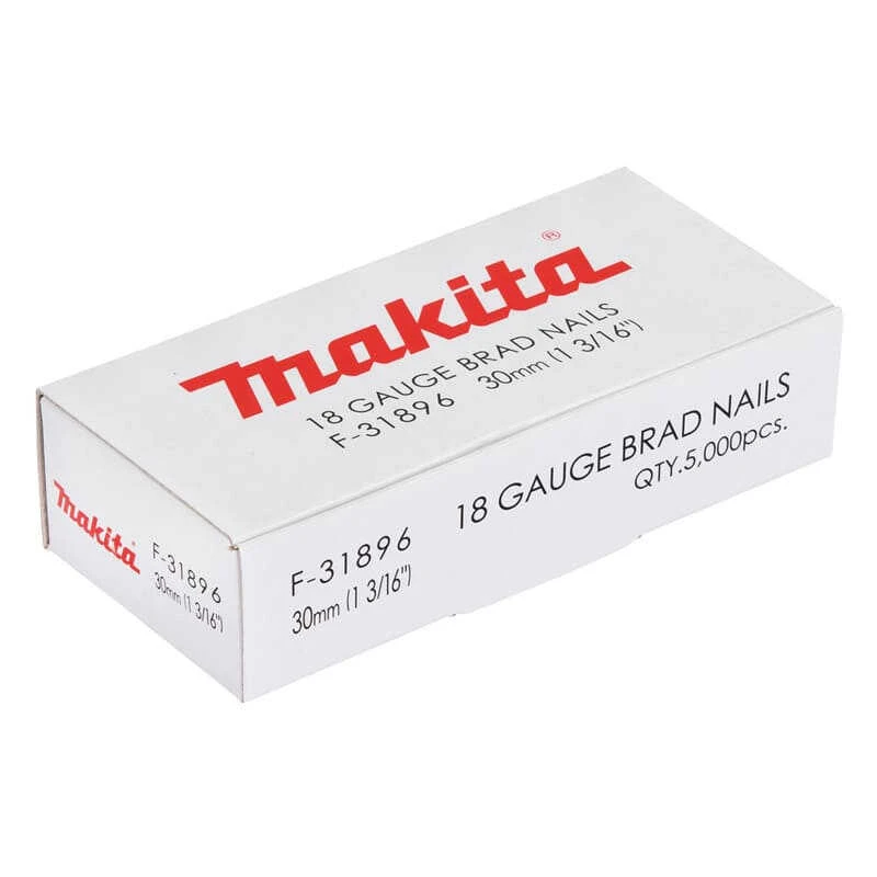 Clous à Tête Homme Mini Brads 30 Mm 18 Ga Pour Cloueur - MAKITA F-31896 1 Clous à Tête Homme Mini Brads 30 Mm 18 Ga Pour Cloueur - MAKITA F-31896