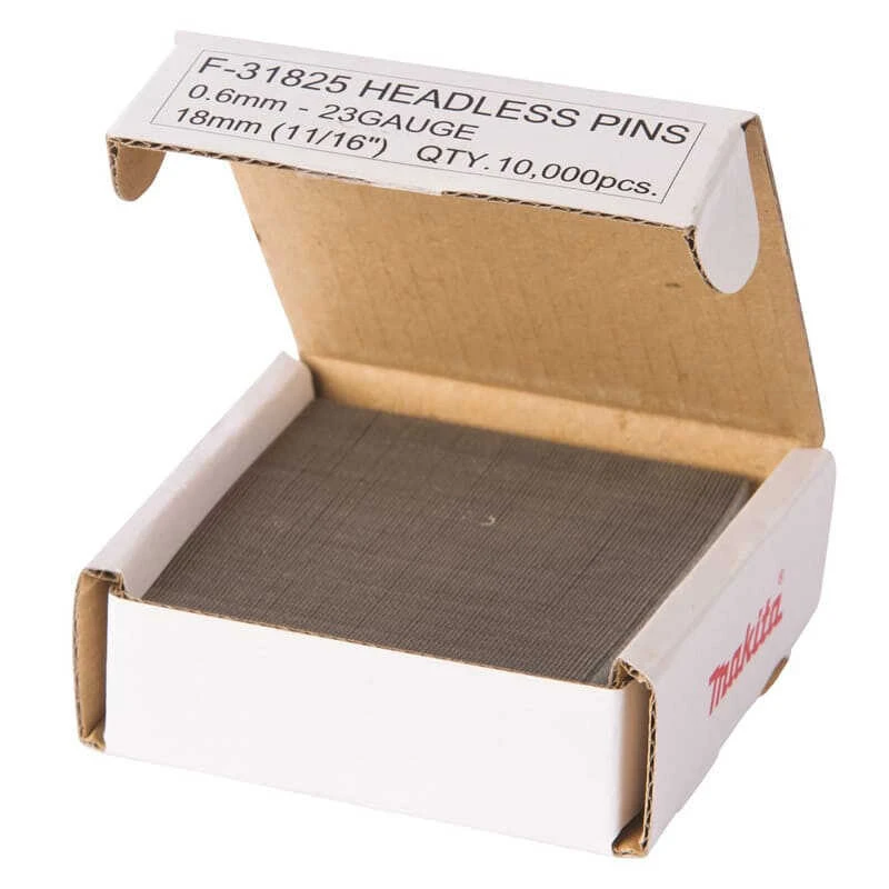 Clous Finettes 23 Ga 18 Mm Pour Cloueur (10 000 Pcs) - MAKITA F-31825 2 Clous Finettes 23 Ga 18 Mm Pour Cloueur (10 000 Pcs) - MAKITA F-31825 – Image 2