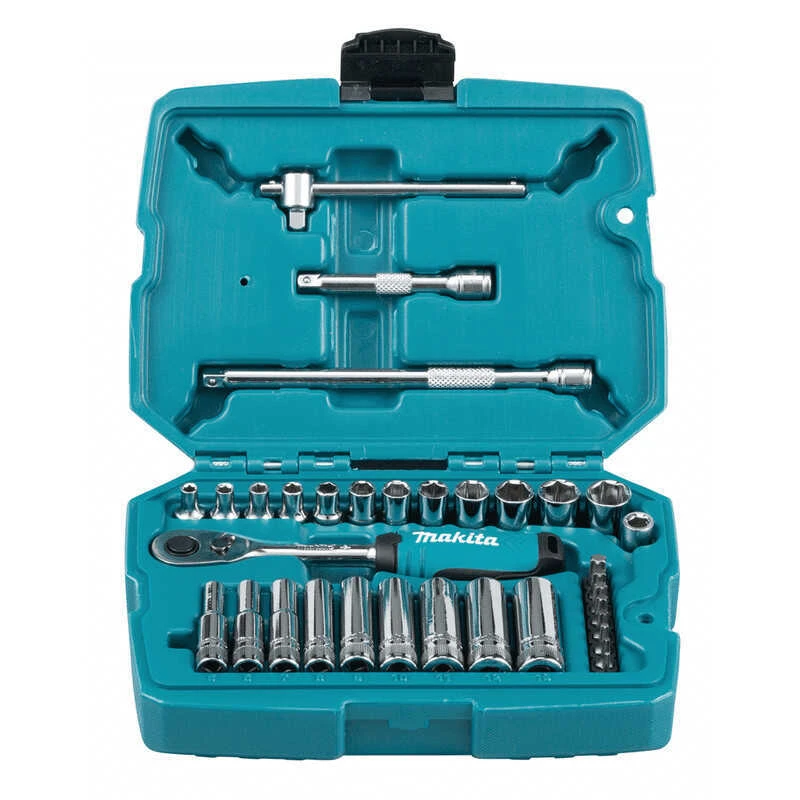 Coffret Clé à Cliquet 1/4'' De 34 Pièces - MAKITA B-65567 1 Coffret Clé à Cliquet 1/4'' De 34 Pièces - MAKITA B-65567
