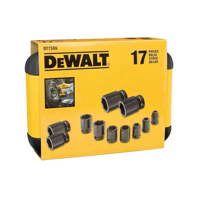 Coffret De Douilles à Chocs 1/2" (16 Pcs) - DEWALT DT7506 2 Coffret De Douilles à Chocs 1/2" (16 Pcs) - DEWALT DT7506 – Image 2