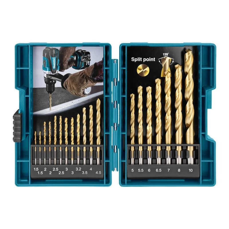 Coffret De Forets Pour Le Perçage Dans Le Métal 19 Pièces - MAKITA D-67527 1 Coffret De Forets Pour Le Perçage Dans Le Métal 19 Pièces - MAKITA D-67527