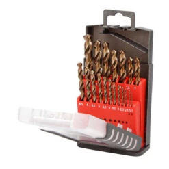 Coffret De Forets Métaux Pour L'inox HSS 5% Cobalt (19 Pcs) - DIAGER 708D