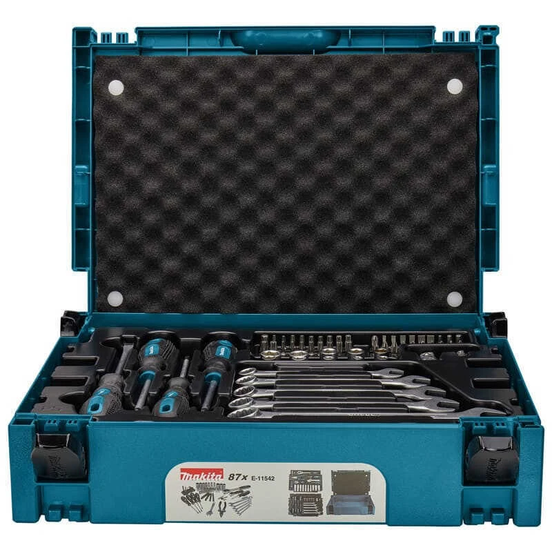 Coffret Makpac Avec 87 Outils à Main - MAKITA E-11542 1 Coffret Makpac Avec 87 Outils à Main - MAKITA E-11542