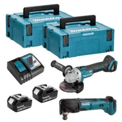 Combopack 2 Outils (2x 5.0 Ah) (DGA504 + DTM51) - MAKITA DLX2154TJ1