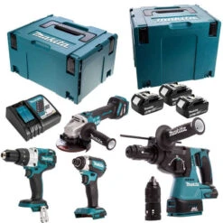 Combopack 4 Outils 18V LXT (3x5,0 Ah) En MAKPAC - MAKITA DLX4104TJ1