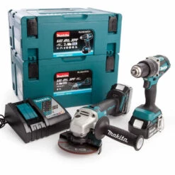 Combopack 2 Outils (DHP484 + DGA506) 18V LXT Li-Ion (2x5,0 Ah) - MAKITA DLX2210TJ1