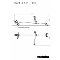 Débroussailleuse 36V (2x18V) Bruhsless Ø40 Mm (Solo) Poignée Deux Mains - METABO FSB 36-18 LTX BL 40 8 Débroussailleuse 36V (2x18V) Bruhsless Ø40 Mm (Solo) Poignée Deux Mains - METABO FSB 36-18 LTX BL 40 -Meilleur Outillage Magasin debroussailleuse 18v poignee deux mains metabo fsb 36 18 ltx bl 40 2