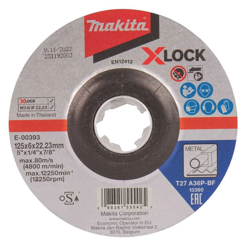 Disque à ébarber X-Lock Pour Meuleuses Ø125 Mm - MAKITA E-00393 1 Disque à ébarber X-Lock Pour Meuleuses Ø125 Mm - MAKITA E-00393
