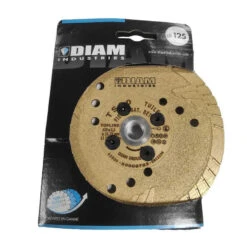 Disque Diamant Tuile Et Pierre Naturelle Avec Flasque Déportée Ø125 Mm - DIAM INDUSTRIES TS80125/22FD -Meilleur Outillage Magasin disque diamant avec flasque deportee 125mm diam industries ts8012522fd 2