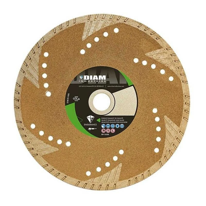Disque Diamant Tuile Et Pierre Naturelle Avec Flasque Déportée Ø230 Mm - DIAM INDUSTRIES TS80230/22FD 1 Disque Diamant Tuile Et Pierre Naturelle Avec Flasque Déportée Ø230 Mm - DIAM INDUSTRIES TS80230/22FD