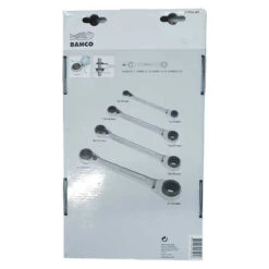 Jeu De Clés Polygonales à Cliquet 4 En 1 (4 Pcs) - BAHCO S4RM/4T -Meilleur Outillage Magasin jeu de cles polygonales a cliquet bahco s4rm4t 2