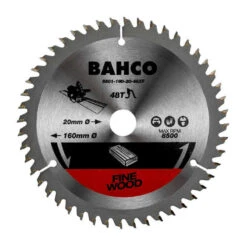 Lame De Scie Circulaire Ø165 Mm 48 Dents Pour Le Bois - BAHCO 8501-165-20-48XF