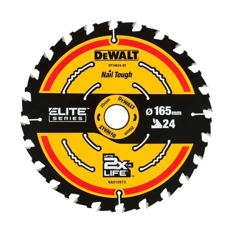 Lame De Scie Circulaire Portative Ø165 24 Dents - DEWALT DT10624-QZ 1 Lame De Scie Circulaire Portative Ø165 24 Dents - DEWALT DT10624-QZ