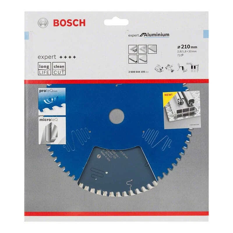Lame De Scie Circulaire Expert Ø210x30 Mm 72 Dents Pour Aluminium - BOSCH 2608644105 2 Lame De Scie Circulaire Expert Ø210x30 Mm 72 Dents Pour Aluminium - BOSCH 2608644105 – Image 2