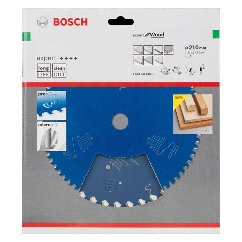 Lame De Scie Circulaire Expert Ø210x30 Mm 40 Dents Pour Bois - BOSCH 2608644056 2 Lame De Scie Circulaire Expert Ø210x30 Mm 40 Dents Pour Bois - BOSCH 2608644056 – Image 2