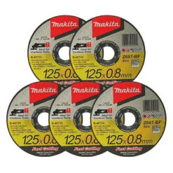 Lot De 5 Disques à Tronçonner Pour Meuleuse Ø125mm - MAKITA B-45733-5