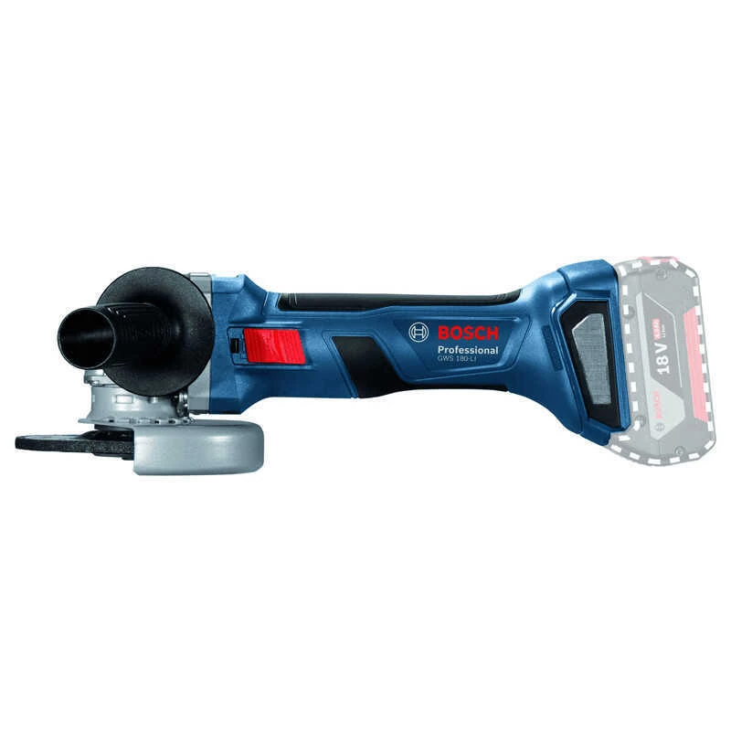 Meuleuse D'angle 18V Ø125 Mm (Produit Seul) GWS 180-LI - BOSCH 06019H9020 2 Meuleuse D'angle 18V Ø125 Mm (Produit Seul) GWS 180-LI - BOSCH 06019H9020 – Image 2