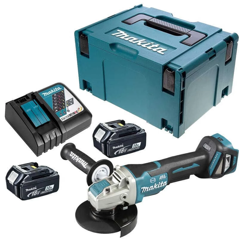 Meuleuse D'angle 18V LXT Ø125mm (2x3,0 Ah) En MAKPAC - MAKITA DGA519RFJ 1 Meuleuse D'angle 18V LXT Ø125mm (2x3,0 Ah) En MAKPAC - MAKITA DGA519RFJ
