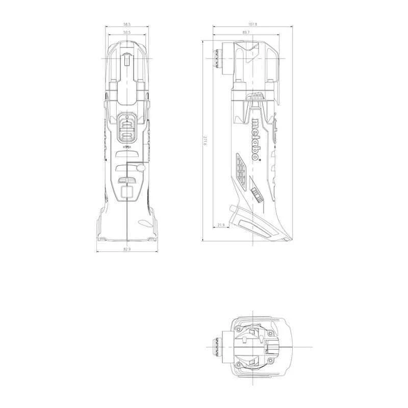 Outil Multifonctions 18V MT 18 LTX (Machine Seule) - METABO 613021840 5 Outil Multifonctions 18V MT 18 LTX (Machine Seule) - METABO 613021840 – Image 5