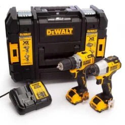 Pack 2 Outils 12V XR (DCD701 + DCF801) (2x3,0 Ah) En TSTAK - DEWALT DCK2110L2T