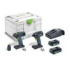 Set De Vissage Sans Fil Perceuse Et Visseuse à Chocs TID 18 C 3,1-Set T18 - FESTOOL 576492