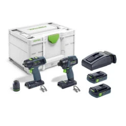 Set De Vissage Sans Fil Perceuse Et Visseuse à Chocs TID 18 C 3,1-Set T18 - FESTOOL 576492