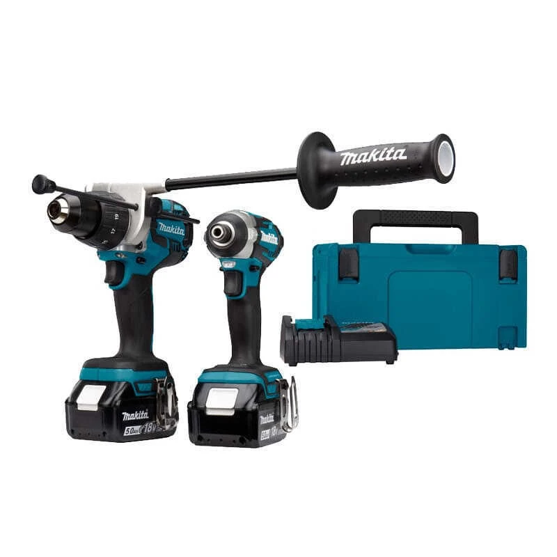 Pack 2 Outils 18V (DHP481 + DTD154) (2x5,0 Ah) En MAKPAC - MAKITA DLX2176TJ 1 Pack 2 Outils 18V (DHP481 + DTD154) (2x5,0 Ah) En MAKPAC - MAKITA DLX2176TJ