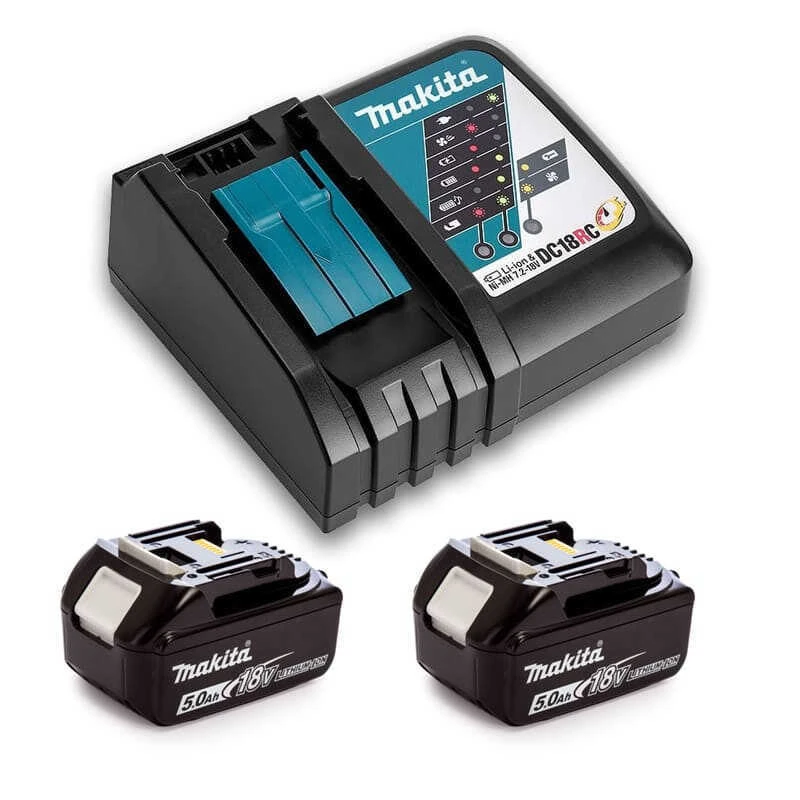 Pack Power (2x5,0 Ah) Avec Chargeur Simple - MAKITA 197570-9 1 Pack Power (2x5,0 Ah) Avec Chargeur Simple - MAKITA 197570-9
