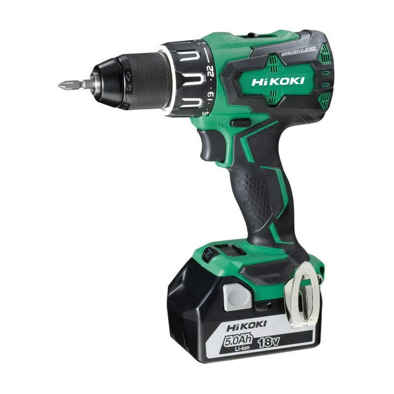 Perceuse à Percussion 18V Li-Ion BL (2x5.0 Ah) En Coffret - Hikoki DV18DBSL WJZ 2 Perceuse à Percussion 18V Li-Ion BL (2x5.0 Ah) En Coffret - Hikoki DV18DBSL WJZ – Image 2