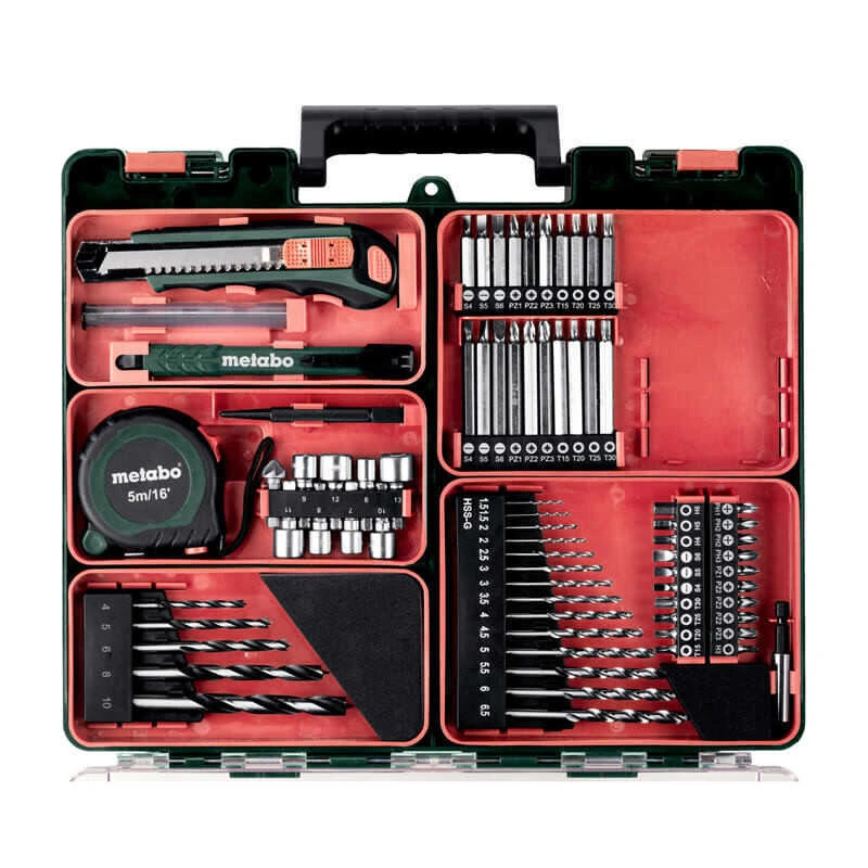 Perceuse Visseuse 18V (2x2,0 Ah) Avec Accessoires En Coffret - METABO BS18LI SET (602207880) 2 Perceuse Visseuse 18V (2x2,0 Ah) Avec Accessoires En Coffret - METABO BS18LI SET (602207880) – Image 2