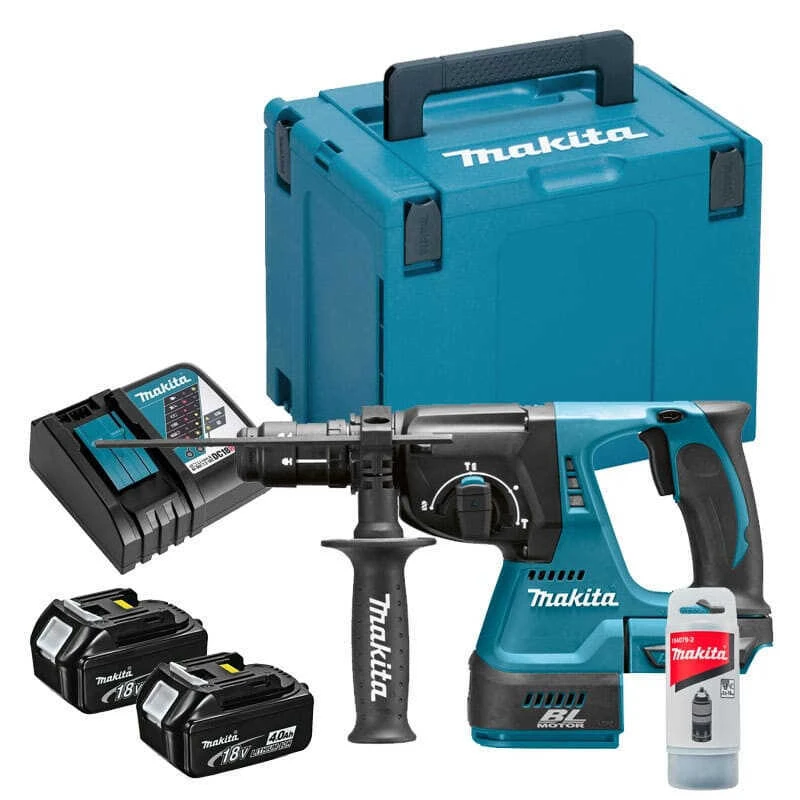 Perfo-burineur 18V LXT SDS-Plus 2J (2x4.0 Ah) En MAKPAC - MAKITA DHR243RMJ 1 Perfo-burineur 18V LXT SDS-Plus 2J (2x4.0 Ah) En MAKPAC - MAKITA DHR243RMJ