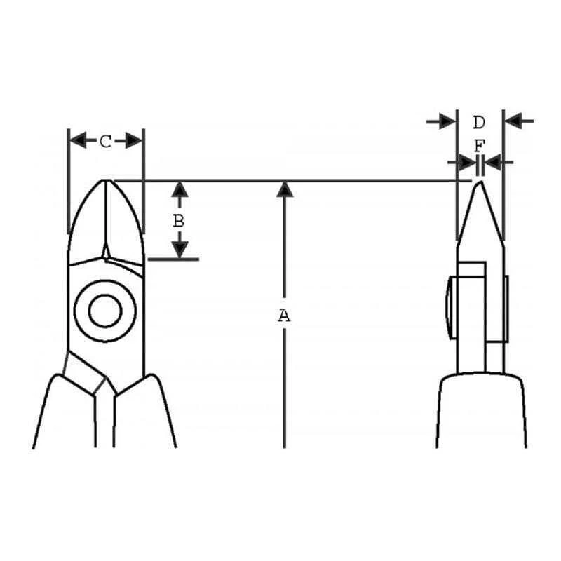 Pince Coupante Diagonale Pour Micro-coupe De Précision - BAHCO 8140 2 Pince Coupante Diagonale Pour Micro-coupe De Précision - BAHCO 8140 – Image 2