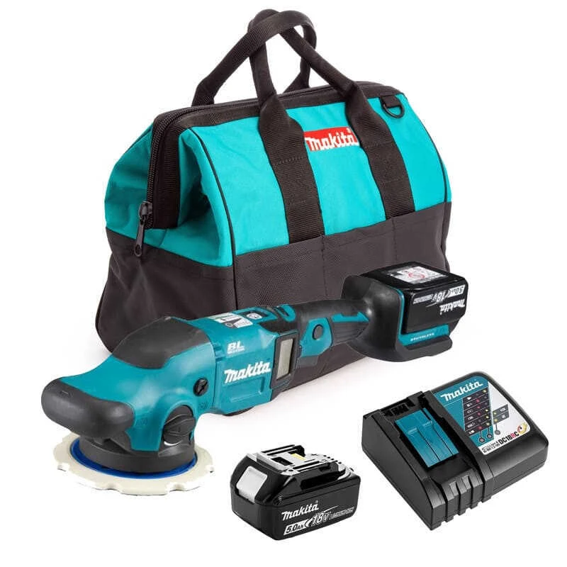 Polisseuse 18 V Li-Ion LXT Ø150 Mm (2x5,0 Ah) - MAKITA DPO600RTE 1 Polisseuse 18 V Li-Ion LXT Ø150 Mm (2x5,0 Ah) - MAKITA DPO600RTE