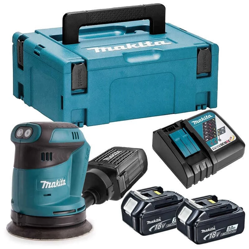 Ponceuse Excentrique 18V LXT (2x3,0 Ah) En MAKPAC - MAKITA DBO180RFJ 1 Ponceuse Excentrique 18V LXT (2x3,0 Ah) En MAKPAC - MAKITA DBO180RFJ