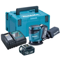 Ponceuse Excentrique 18V LXT Ø125 Mm (2x5,0 Ah) En MAKPAC - MAKITA DBO180RTJ