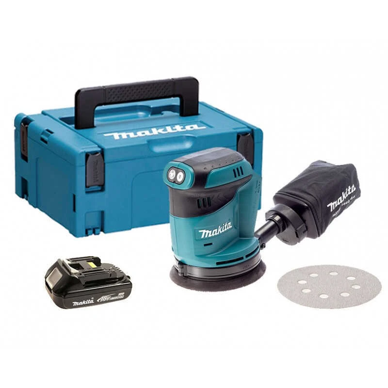 Ponceuse Excentrique 18V LXT Ø125 Mm (1x1,5 Ah) En MAKPAC - MAKITA DBO180Y1J 1 Ponceuse Excentrique 18V LXT Ø125 Mm (1x1,5 Ah) En MAKPAC - MAKITA DBO180Y1J