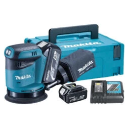 Ponceuse Excentrique 18V LXT (2x4.0Ah) En MAKITA - MAKITA DBO180RMJ