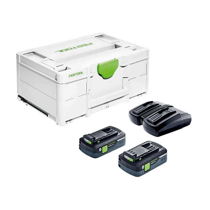 Set Energie SYS 18V (2x4,0 Ah) Avec Chargeur TCL 6 DUO - FESTOOL 577109 1 Set Energie SYS 18V (2x4,0 Ah) Avec Chargeur TCL 6 DUO - FESTOOL 577109