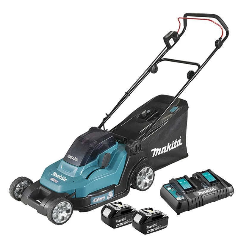 Tondeuse 36V LXT (2x5,0 Ah) 43 Cm Avec DC18RD - MAKITA DLM432PT2 1 Tondeuse 36V LXT (2x5,0 Ah) 43 Cm Avec DC18RD - MAKITA DLM432PT2