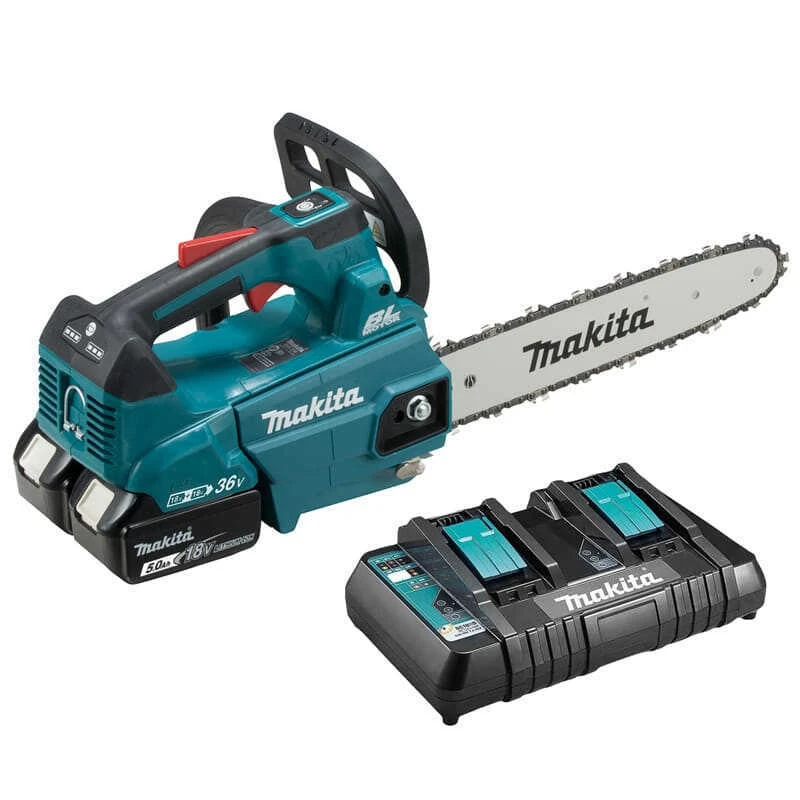 Tronçonneuse D'élagage 36V LXT Guide De 30 Cm (2x5,0 Ah) - MAKITA DUC306PT2B 1 Tronçonneuse D'élagage 36V LXT Guide De 30 Cm (2x5,0 Ah) - MAKITA DUC306PT2B