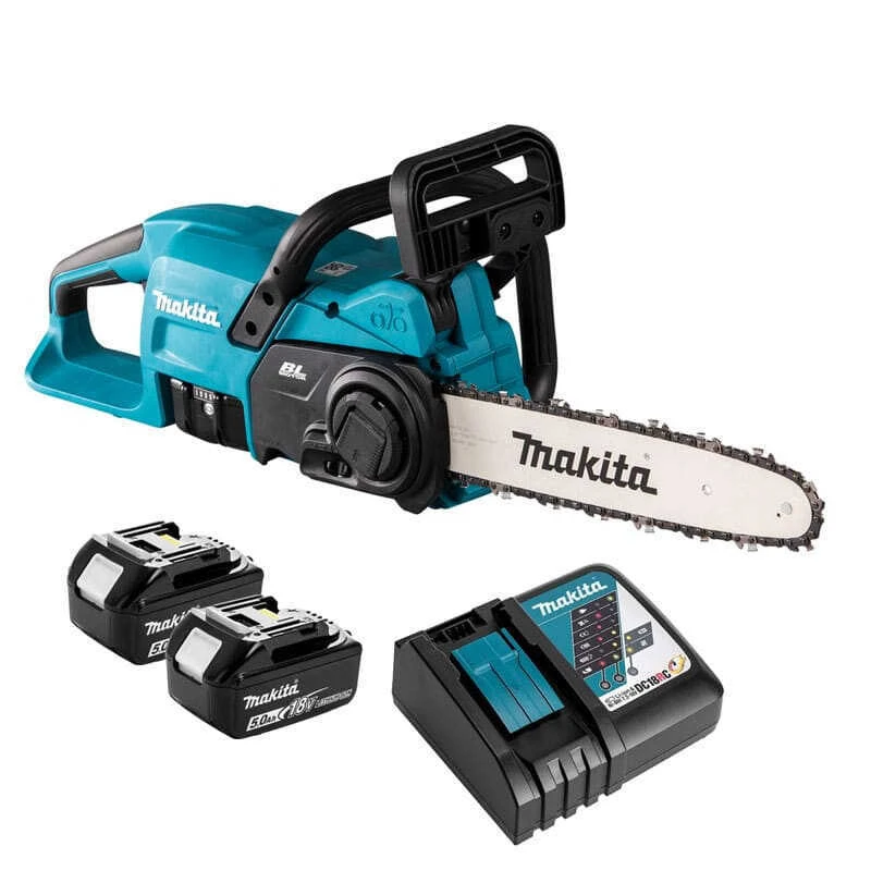 Tronçonneuse Sans Fil 18V Li-Ion (2x5.0 Ah) Guide 30 Cm - MAKITA DUC307RT2X3 1 Tronçonneuse Sans Fil 18V Li-Ion (2x5.0 Ah) Guide 30 Cm - MAKITA DUC307RT2X3