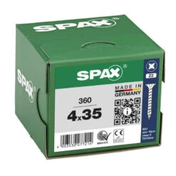 Vis Cruciforme à Tête Fraisée Filetage Total Z2 Acier Inoxydable (360 Pcs) - SPAX -Meilleur Outillage Magasin vis cruciforme a tete fraisee 4cut acier inoxydable spax 360 pieces 5