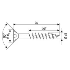 Vis Torx à Tête Fraisée Filetage Partiel T-STAR Plus T20 Acier Inoxydable (180 Pcs) SPAX -Meilleur Outillage Magasin vis cruciforme a tete fraisee torx acier inoxydable spax 180 pieces 2