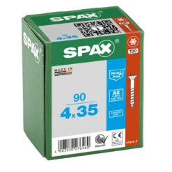 Vis à Tête Fraisée Filetage Partiel T-STAR Plus T20 Acier Inoxydable (90 Pcs) SPAX -Meilleur Outillage Magasin vis cruciforme a tete fraisee torx acier inoxydable spax 90 pices 3