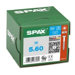 Vis à Tête Fraisée Filetage Partiel T-STAR Plus T20 Acier Inoxydable (90 Pcs) SPAX -Meilleur Outillage Magasin vis cruciforme a tete fraisee torx acier inoxydable spax 90 pices 8