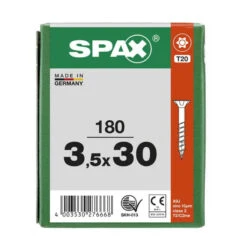 Vis Universelle T-STAR T20 Tête Fraisée Filetage Partiel (180 Pcs) WIROX - SPAX -Meilleur Outillage Magasin vis universelle torx t20 wirox spax 180 pieces 7